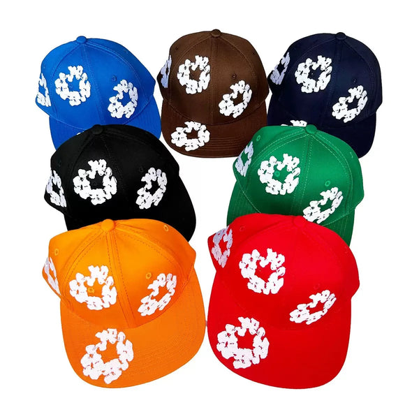 Mens foam cotton printed urban matching hat