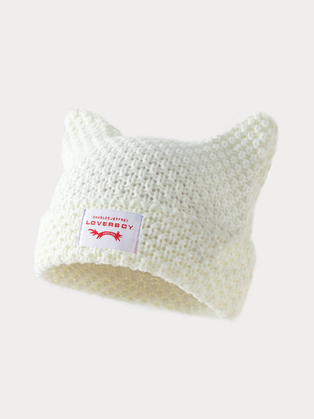 Y2K Handmade Stripe Knit Beanie Hat