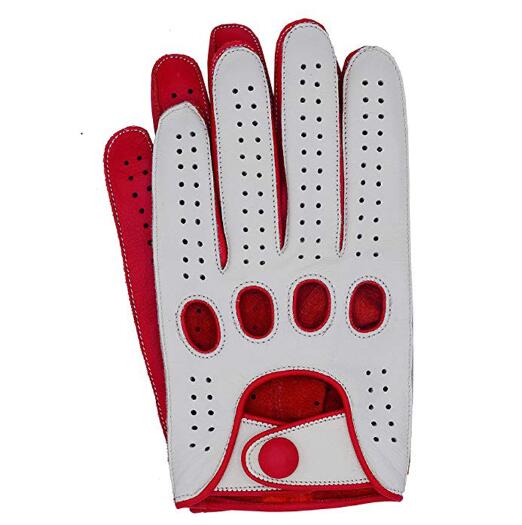 High Quality Men's Genuine Lambskin Leather Driving Gloves