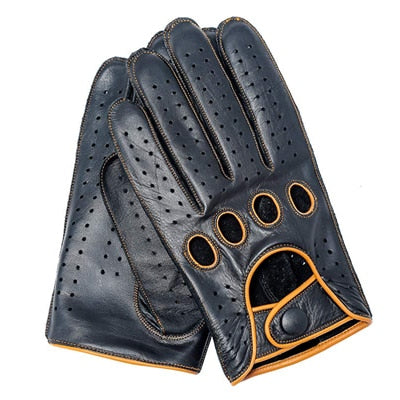 High Quality Men's Genuine Lambskin Leather Driving Gloves