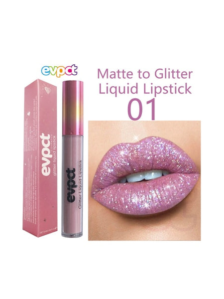 Shimmer Diamond Glitter Moisturizing Velvet Waterproof Matte Lipstick