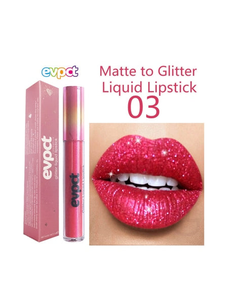 Shimmer Diamond Glitter Moisturizing Velvet Waterproof Matte Lipstick