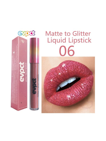 Shimmer Diamond Glitter Moisturizing Velvet Waterproof Matte Lipstick