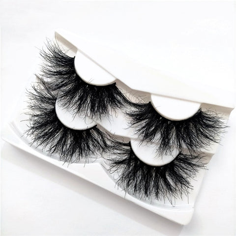 2 Pairs Handmade Mink Strip Lashes: ADORE